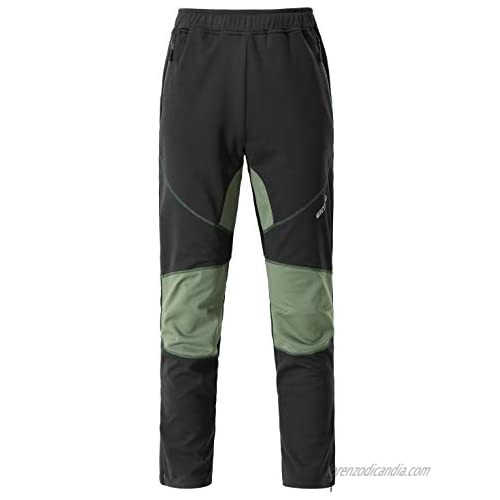 Wantdo Men's Snowboarding Pants Waterproof Ski Hiking Softshell Trousers
