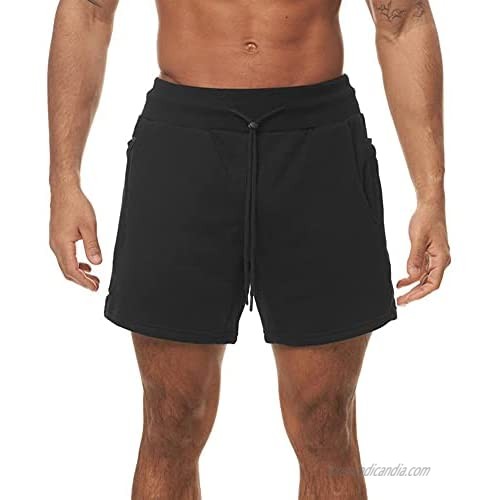 AITLGINVEN Men's Running Shorts Gym Workout Shorts Athletic Short with Zip Pocket