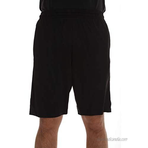 At The Buzzer Men’s Active Athletic Stripe Basketball Shorts for Men with Pockets