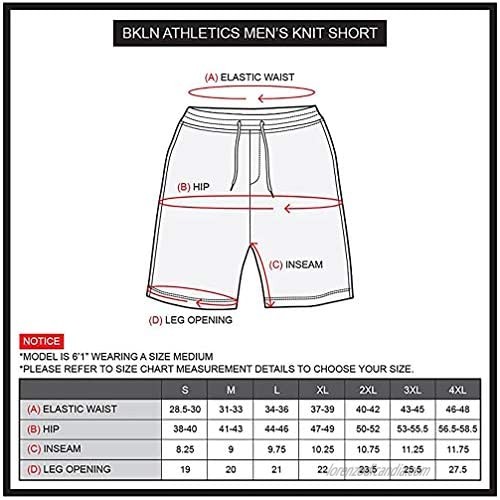 BROOKLYN ATHLETICS Men's Gym Shorts Casual Lounge Essential