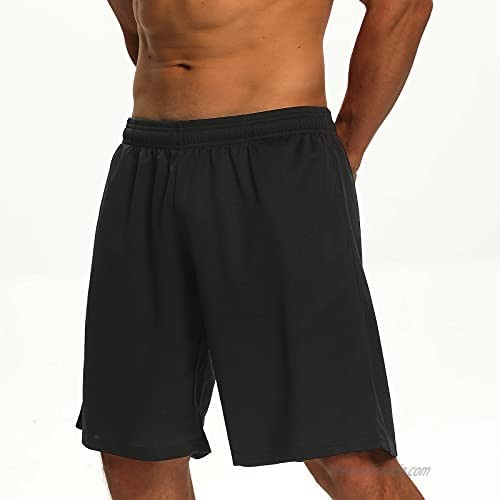 Komprexx Mens Quick Dry Basketball Shorts Workout Fitness Training Short with Pocket Summer Running Gym Sportswear