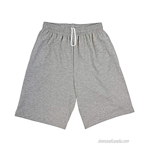 LA Speedy Mens Lightweight Terry Pocket Sweat Shorts with Drawstring Made in USA