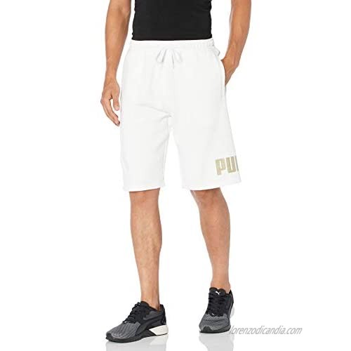 PUMA Men's Big Logo Fleece 10" Shorts