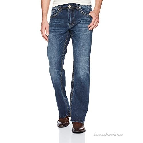 Silver Jeans Co. Men's Zac Vintage Relaxed Fit Straight Leg Jeans