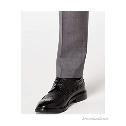 DKNY Mens Stretch Neat Dress Pants Slacks Grey 36W x 30L