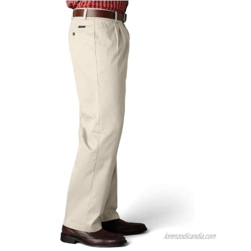 Dockers Men's Classic Fit Signature Khaki Lux Cotton Stretch Pants-Pleated