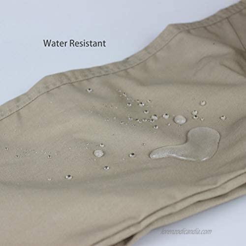 Men's Water Resistant Rip-Stop Pants Straight Fit Tactical Combat Army Cargo Work Pants with 8 Pockets