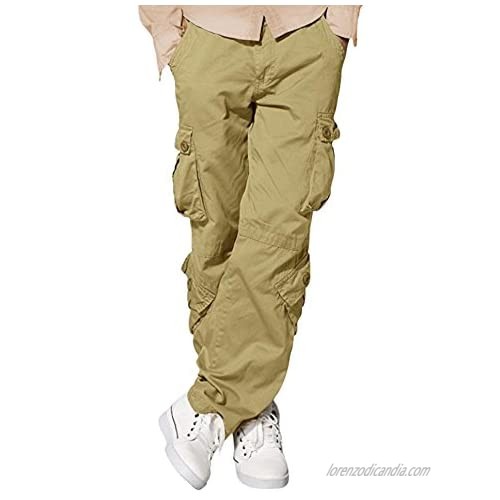 SKYLINEWEARS Men's Wild Cargo Pants Combat Tactical Work Multi Pockets Army Military Trousers