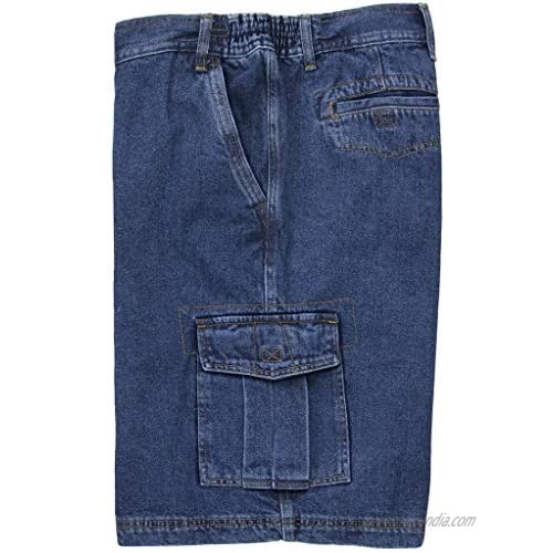 B&F FB Denim Cargo Shorts Expandable Waist Size 68 - #872E