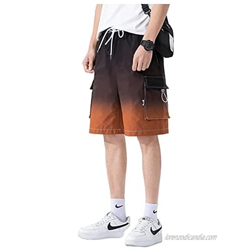 Men's Fashion Cargo Shorts with Multi Pocket Casual Relaxed Fit Youth Teenager Streetwear