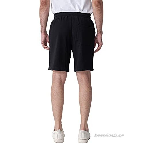 AKA Classyoo Men’s 8 Athletic Gym Shorts Workout Jogger Shorts Knit Cotton Sweat Short