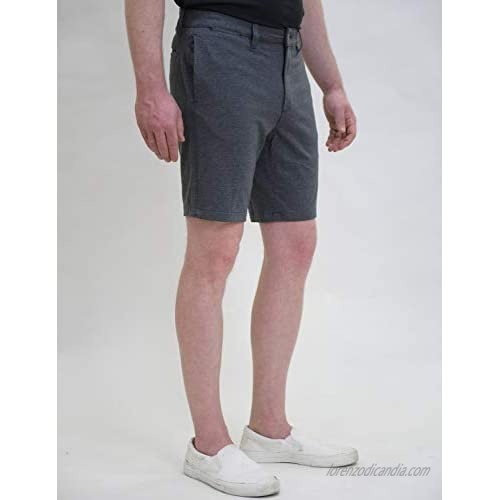 ONE DAY AWAY Men's Soft Slim-Fit Flat-Front Comfort Stretch Chino Shorts