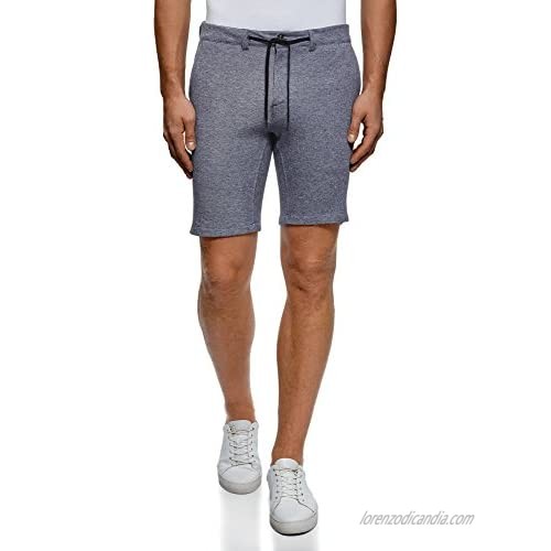 oodji Ultra Men's Jersey Shorts with Drawstrings
