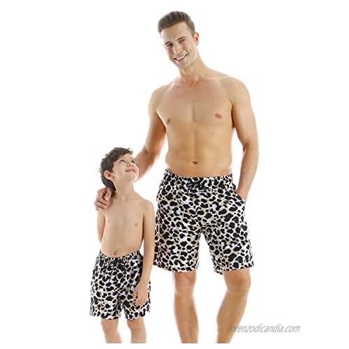 Rosiika Family Matching Swimwear Set Mother Daughter Bikini Swimsuits Father Son Swim Trunk Shorts Bathing Suit