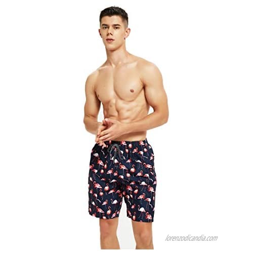 TRIFUNESS Pineapple Swim Trunks for Men Quick Dry Board Shorts with Mesh Lining Swimwear Bathing Suits