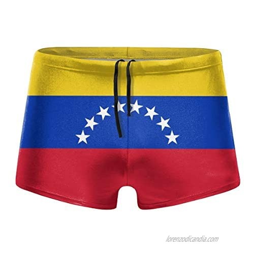 DXTDCMMe Venezuelan Flag Men Swimwear Swimsuits Surf Board Boxer Shorts Trunks