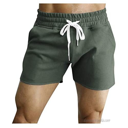 KOUZHAOA Shorts for Men Fashion Big and Tall Mens Summer Casual Fitness Bodybuilding Solid Pockets Sports Shorts Pants