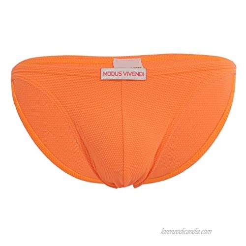 Modus Vivendi Corn Pique Low Cut Swim Brief Neon Orange