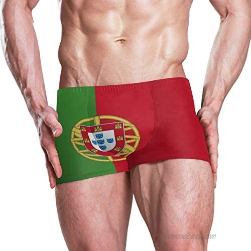 super3Dprinted Portugal Flag Men's Swim Trunks Swimming Briefs Beach Shorts Boxer