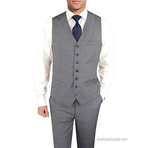 DTI BB Signature Italian Wool Vested Men's Suit 3 Piece Jacket Slacks Waistcoat