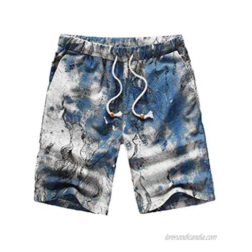 Men's Beach Short Set Summer Suit Short Sleeve Casual Button Down Shirt/Swim Trunks 2 Piece Set Outfits Hawaiian Shirts