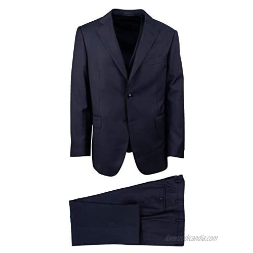 Pal Zileri Men's Novecento Wool Two Button Three Piece Suit Suit 50/ R Drop 4 40 Black