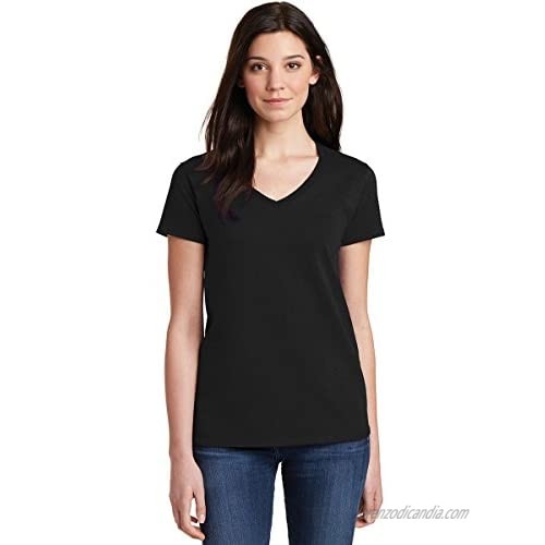 Gildan Women's Softstyle V-Neck T-Shirt - X-Large - Black