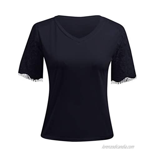 Fashion Casual Womens Summer Solid Shirt Tanic Blouse Tops Tee