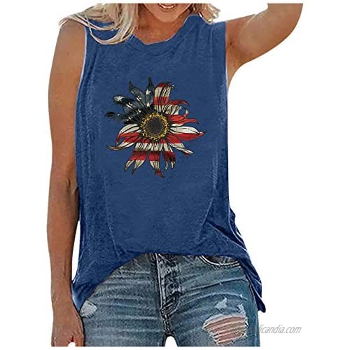 USYFAKGH O Neck Tank Tops for Women Casual Sleeveless Shirts Loose Fit