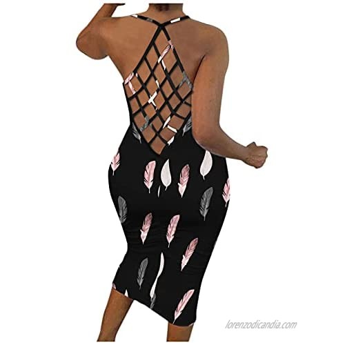 duanxiu Womens Sexy Solid Color Splicing Fishnet Backless Sleeveless Skinny Maxi Dress O-Neck Party Dress